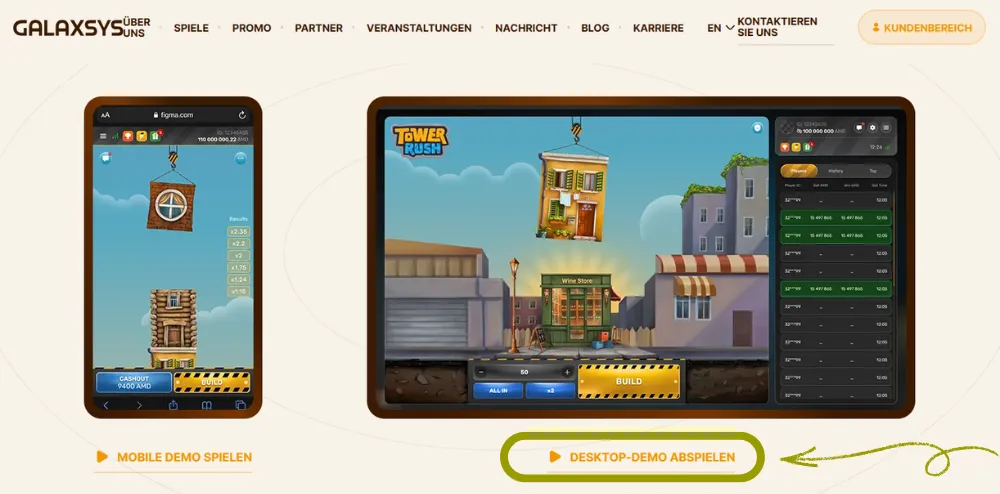 Demo spielen